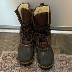 LLBEAN fleece lined snow boots